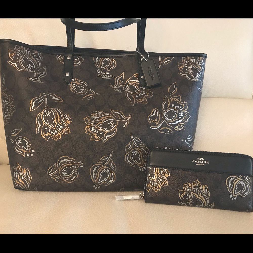 COACH Reversible Tote and Wallet